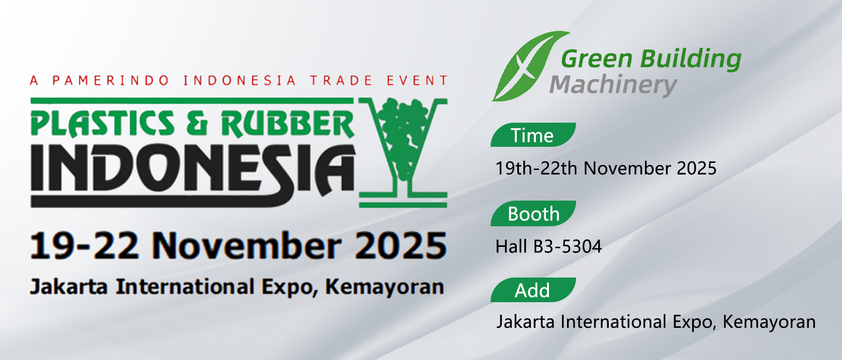 ¡Visítenos en Manufacturing Indonesia! Nuestro stand es el pabellón B3-5304.